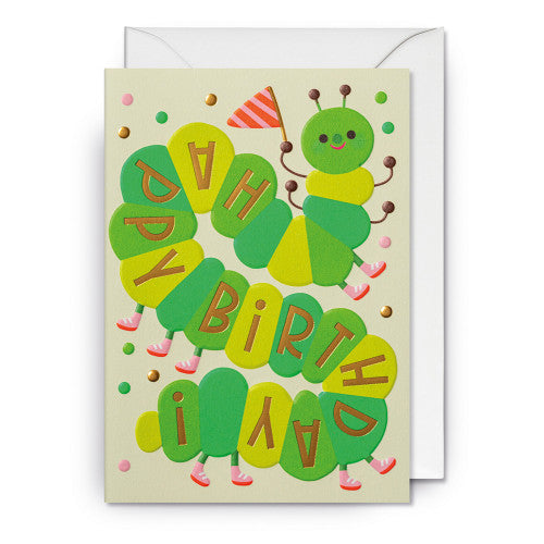 Happy Birthday Worm Card