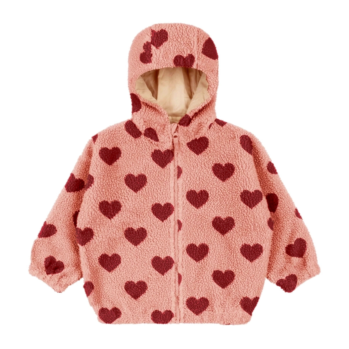 JODY TEDDY HOODIE GRS - COEUR MELLOW