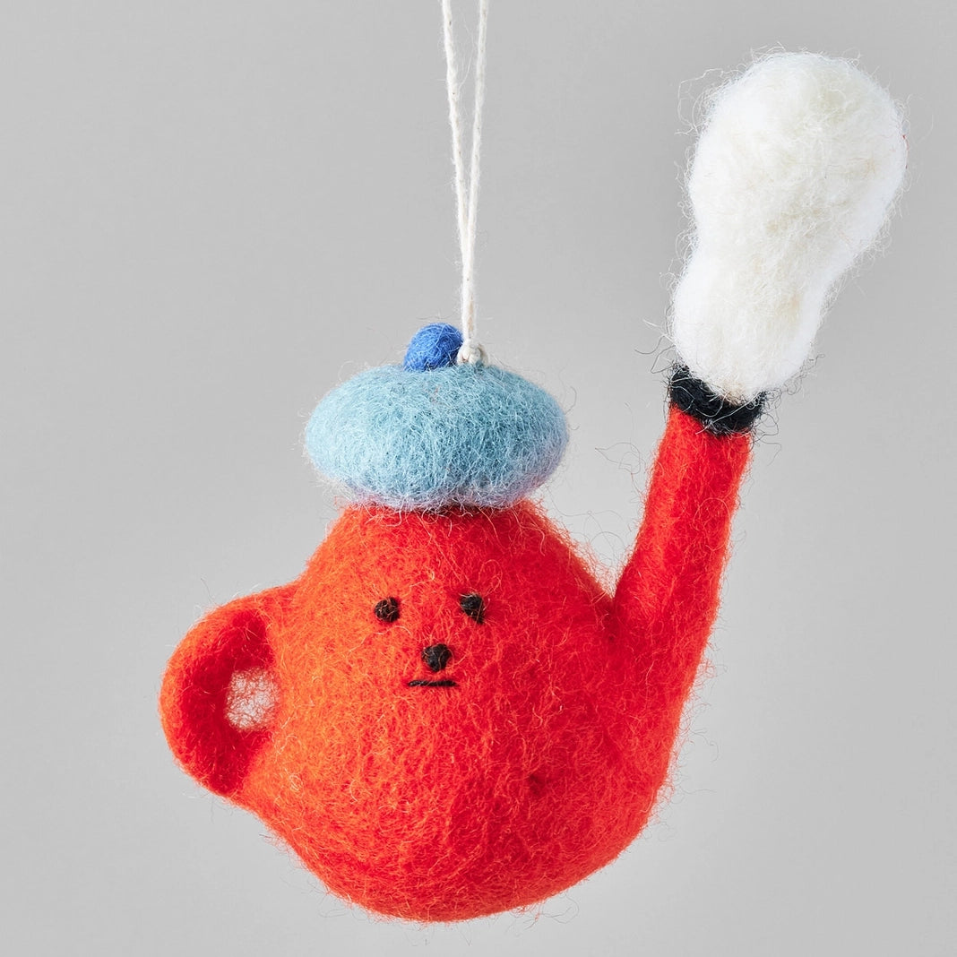 Teapot Hanging Felt Ornament