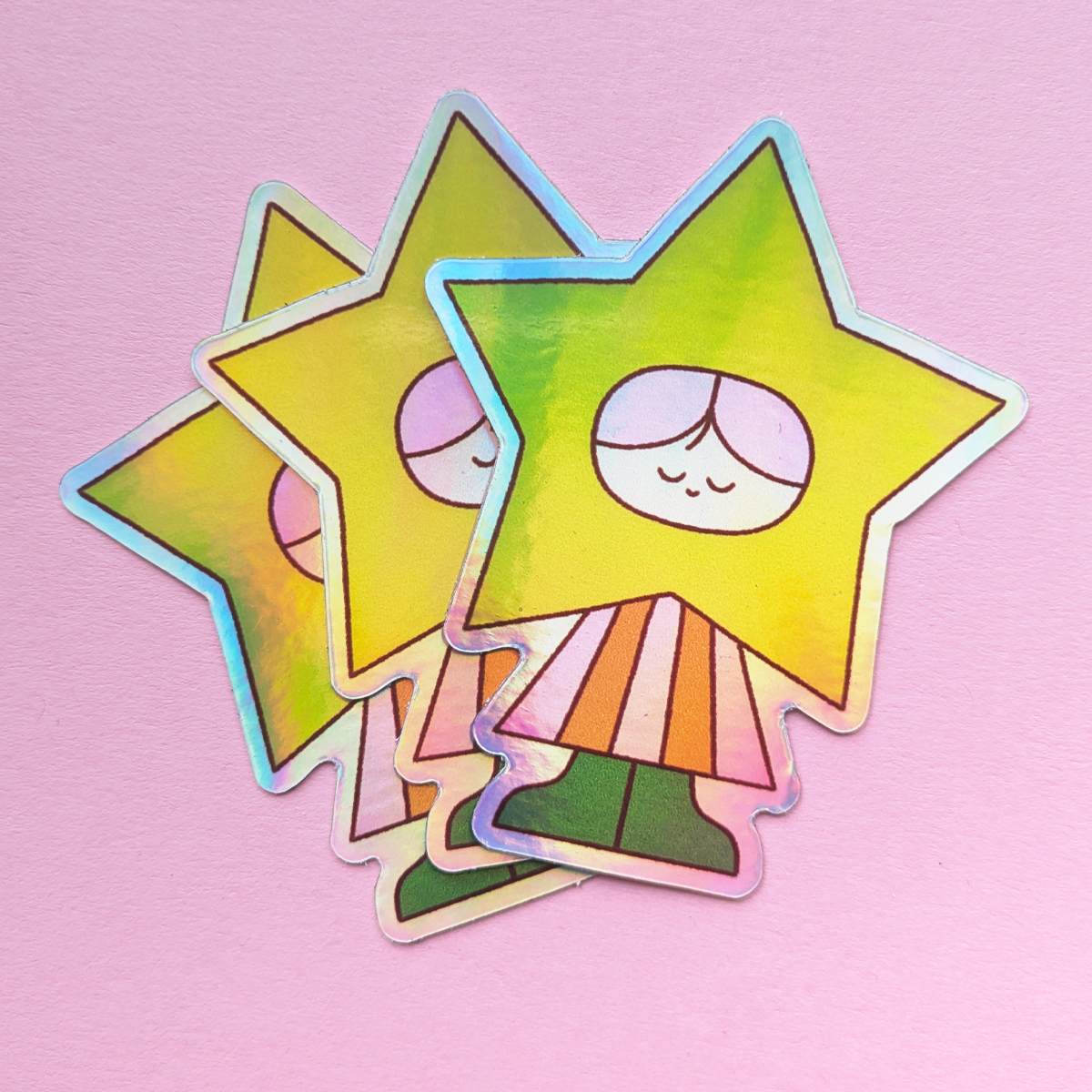 Sticker – Holografischer Sternfreund