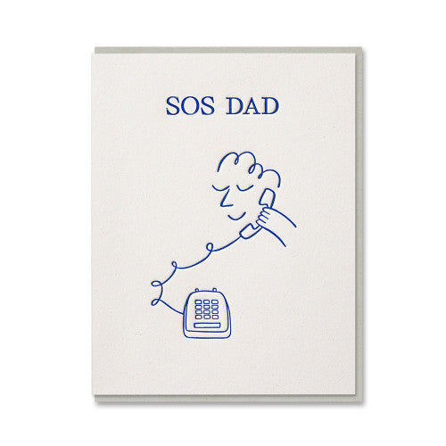 SOS Dad Greeting Card