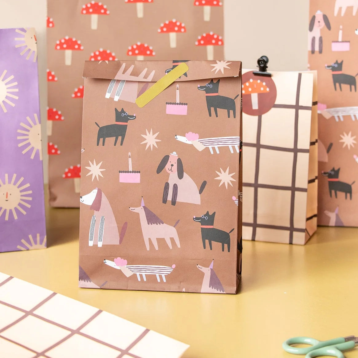 Block bag: Dog 12x19 cm(5 Bags)