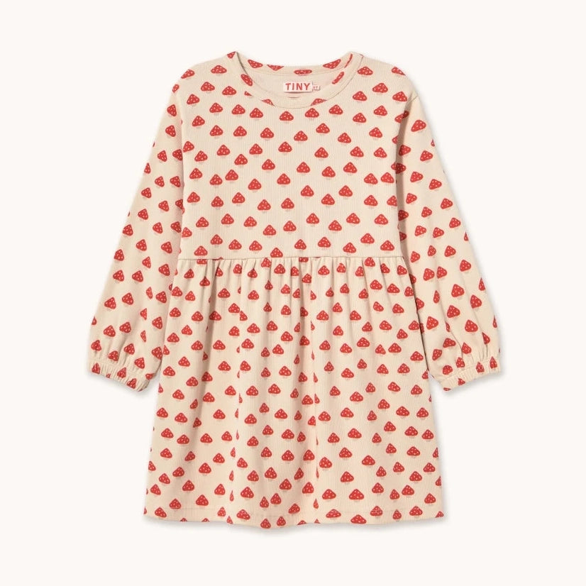 Mini Mushrooms Rib Dress