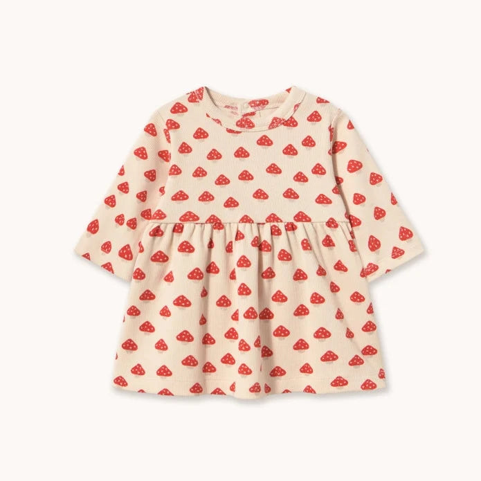 Mini Mushrooms Rib Baby Dress