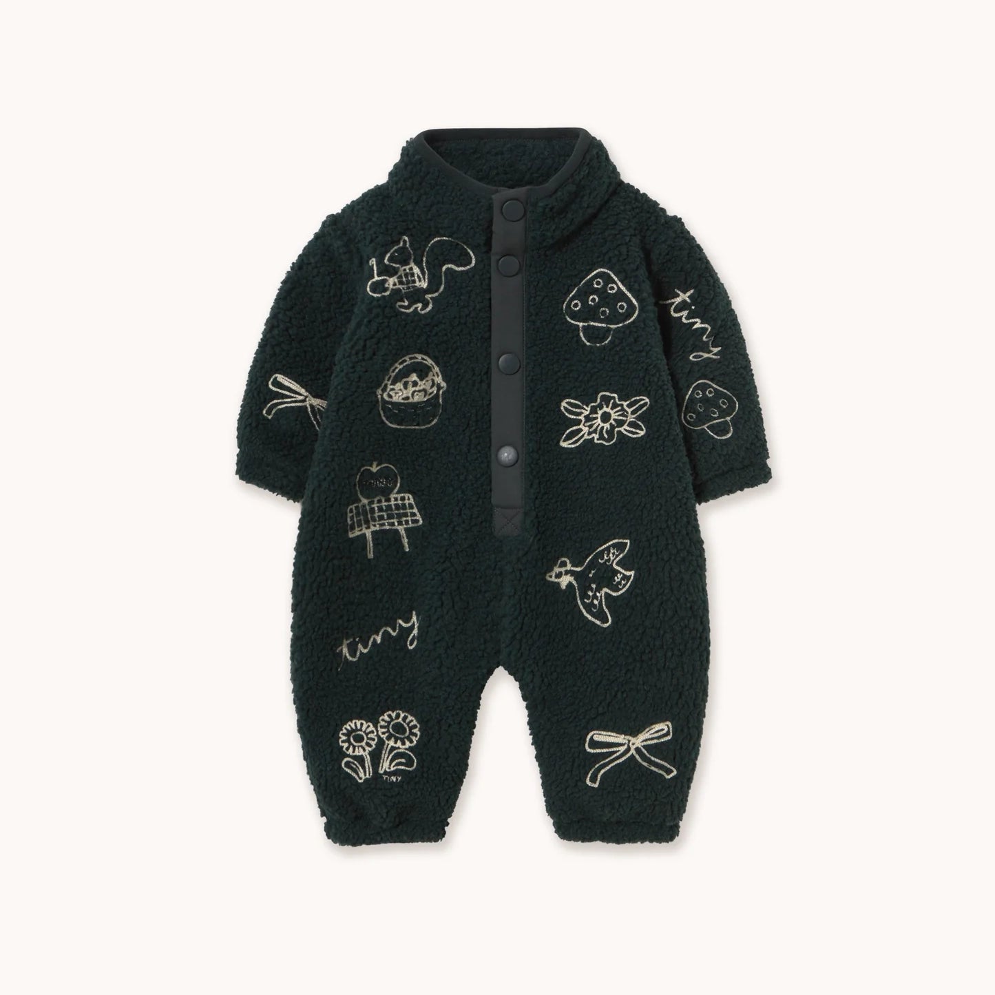 TINY APPLES SHERPA ONE-PIECE