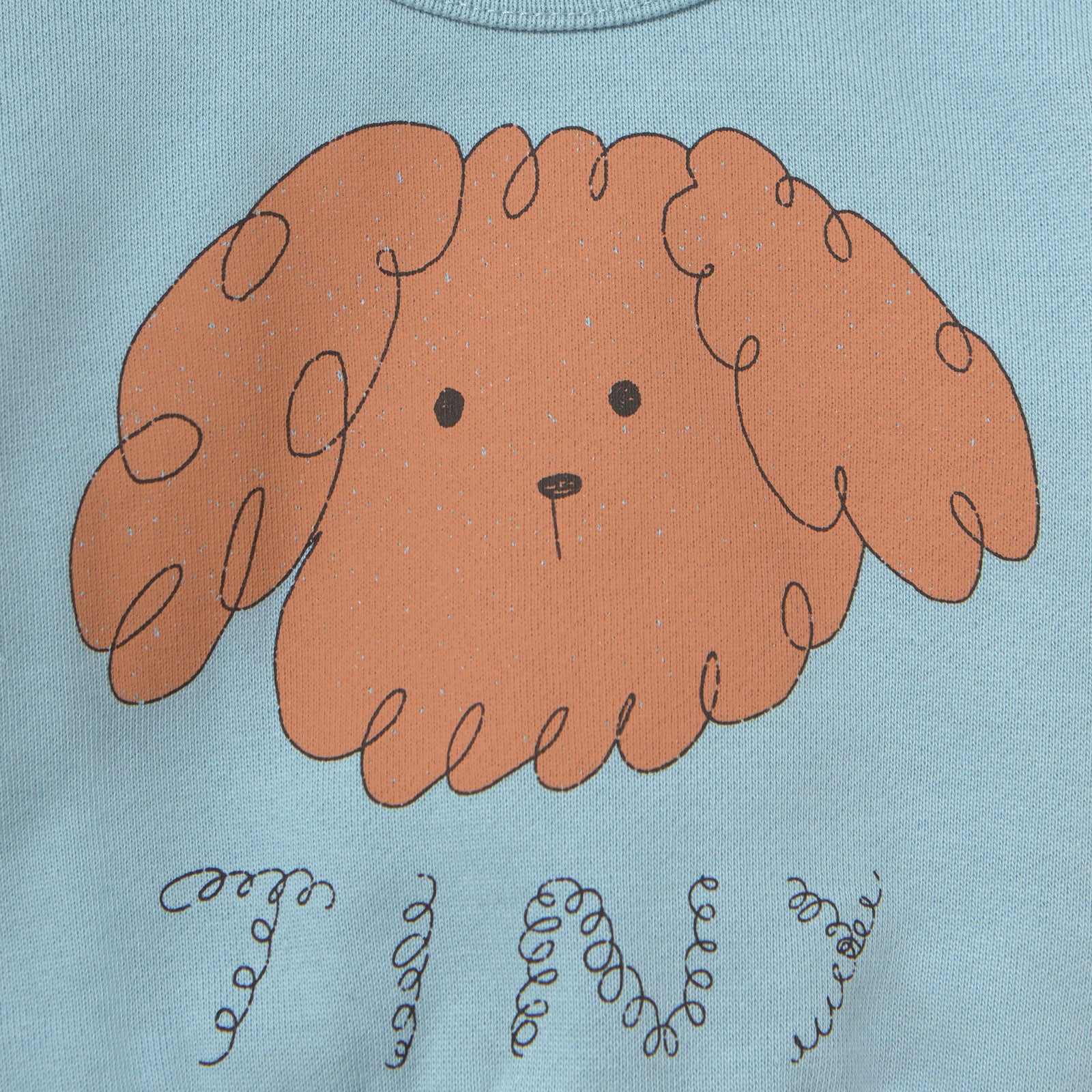 CURLY DOG GRAPHIC BABY SWEATSHIRT