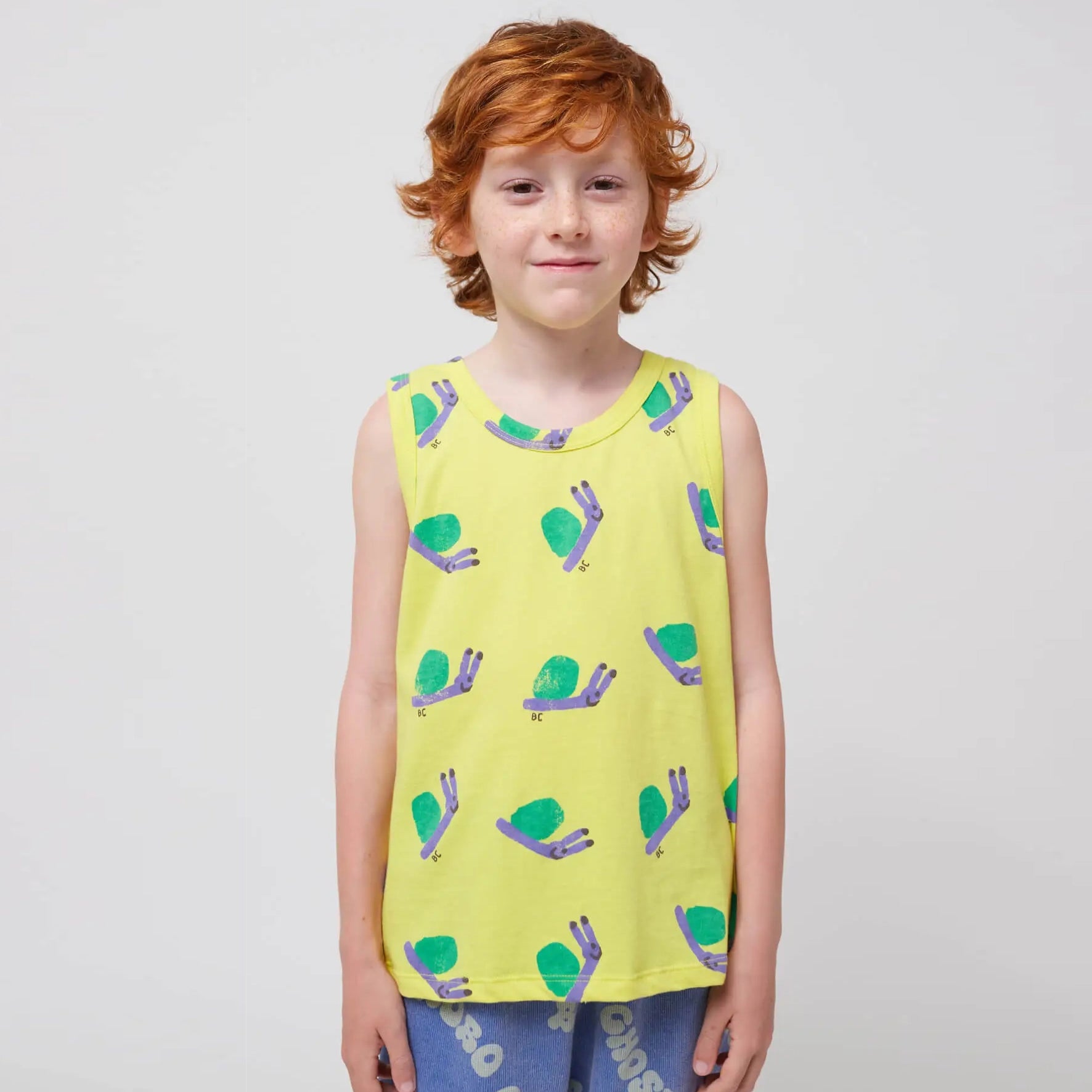 Funny Snail all over tank top