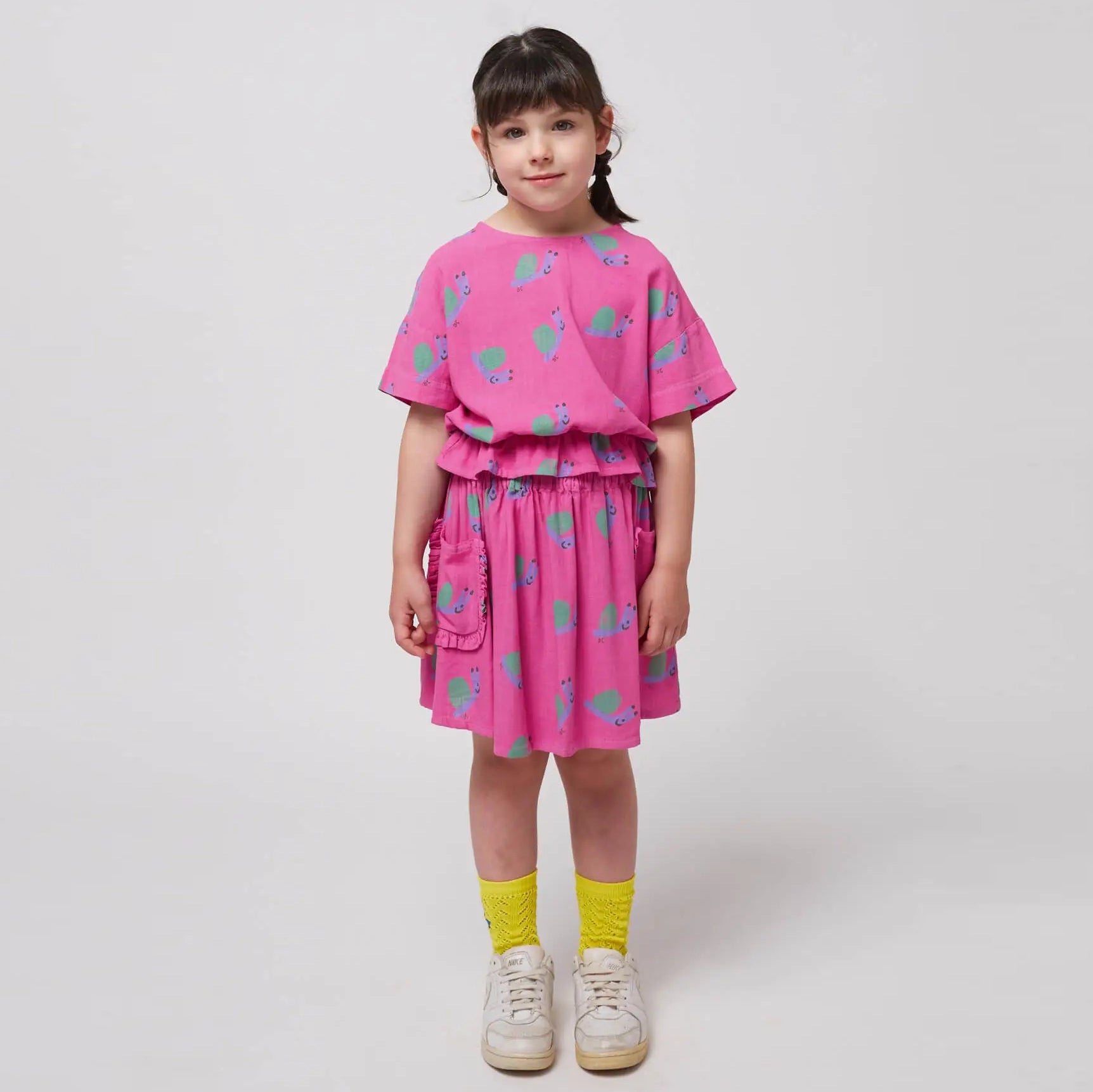Funny Snail all over woven skirt