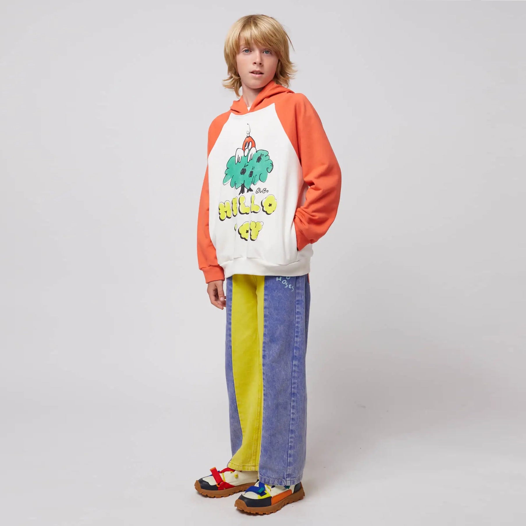 Hello Joy ranglan sleeves hoodie