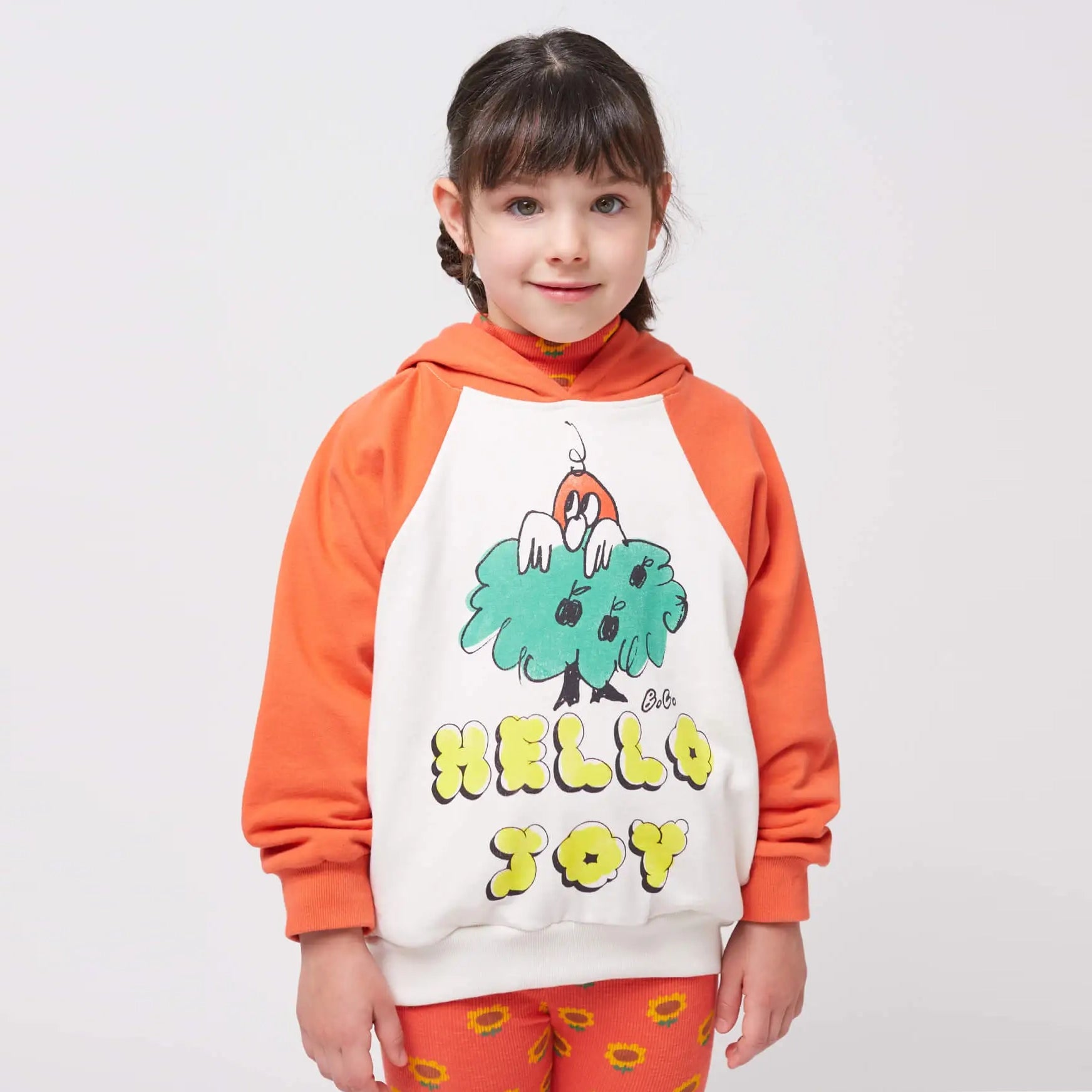 Hello Joy ranglan sleeves hoodie