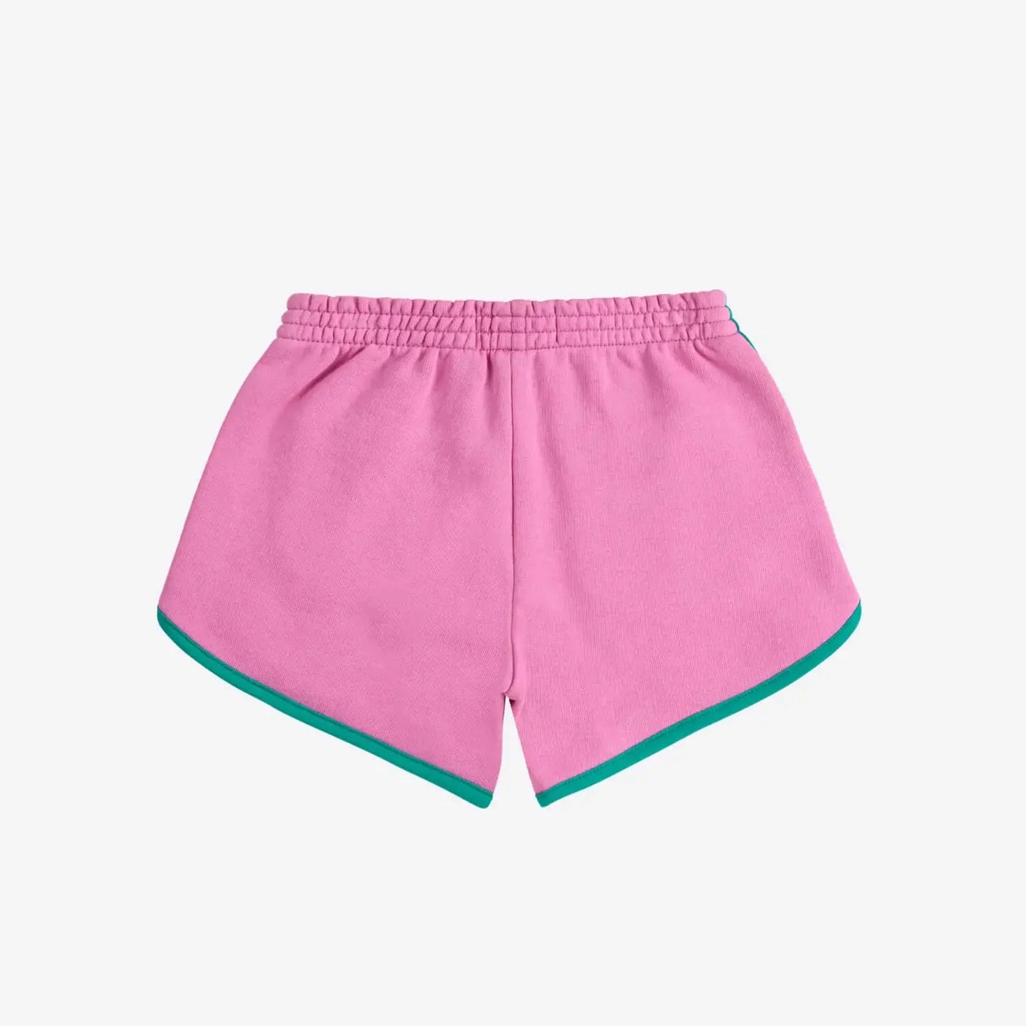 Pink color block shorts