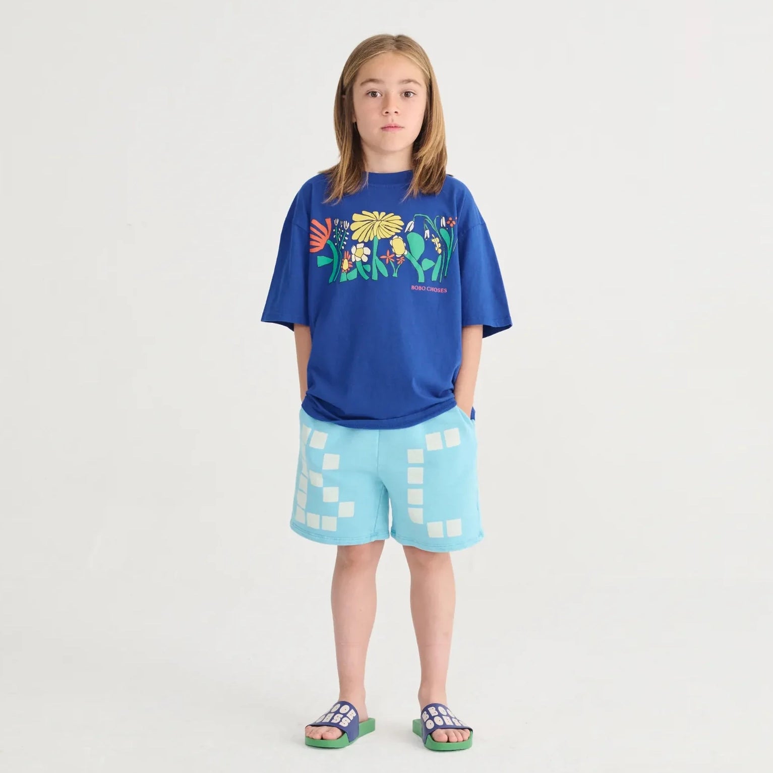 Square Bobo Choses bermuda shorts - Blue