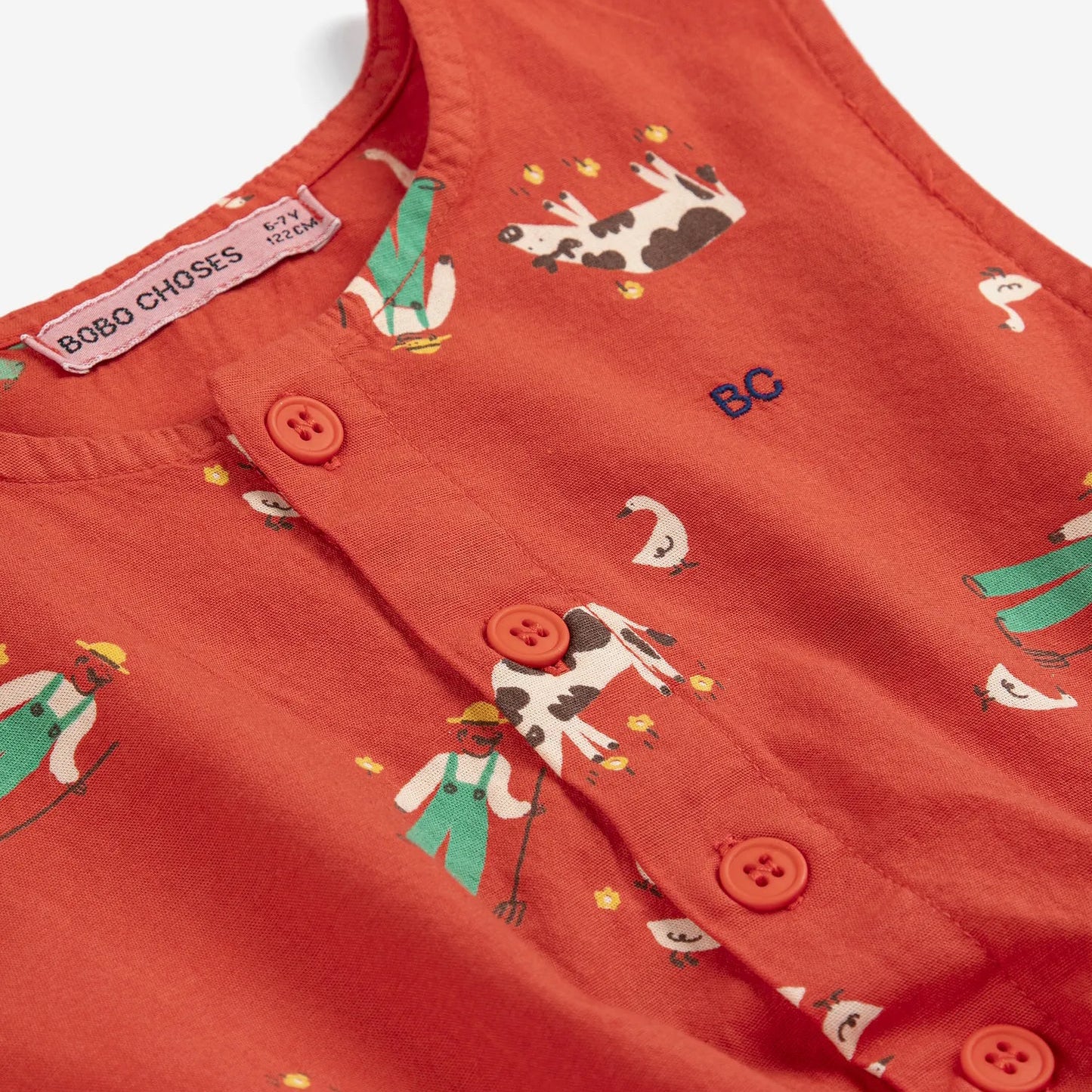 Farm Adventure all over woven dress