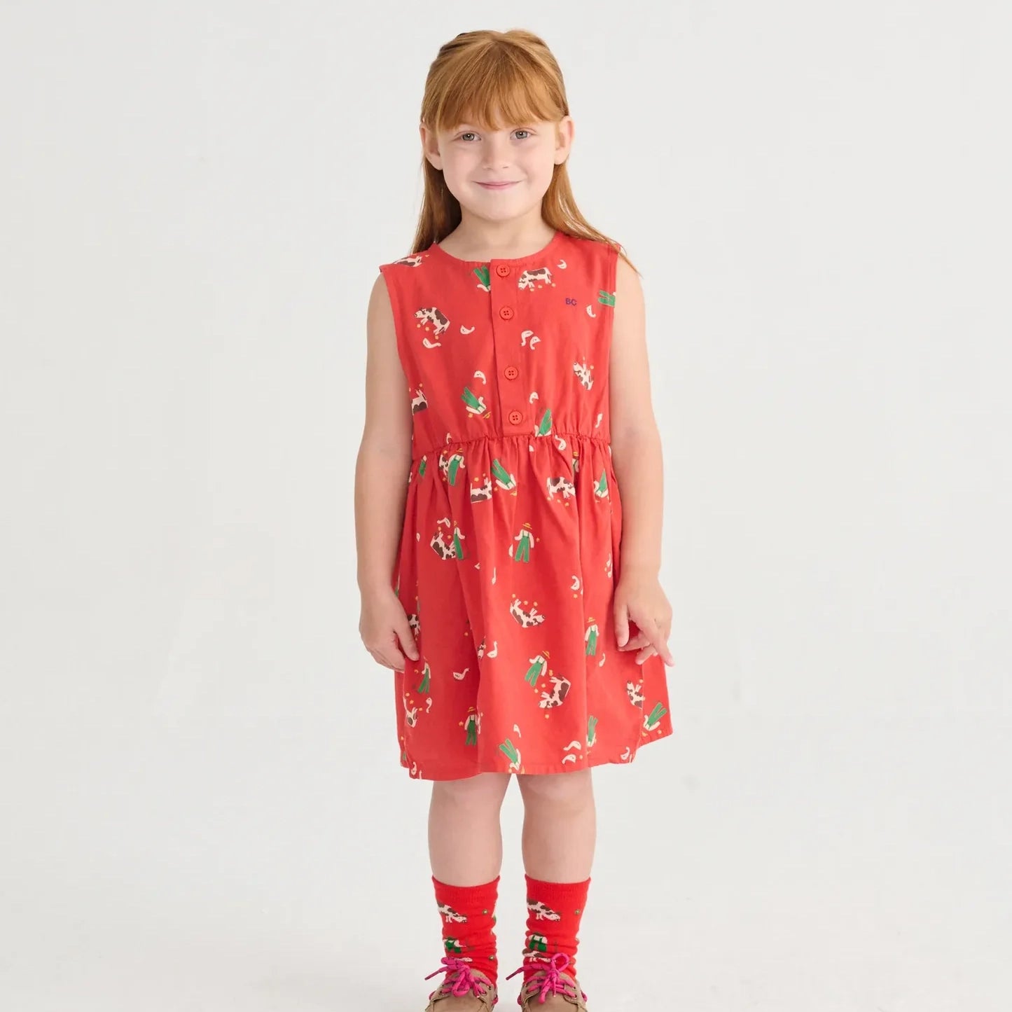 Farm Adventure all over woven dress