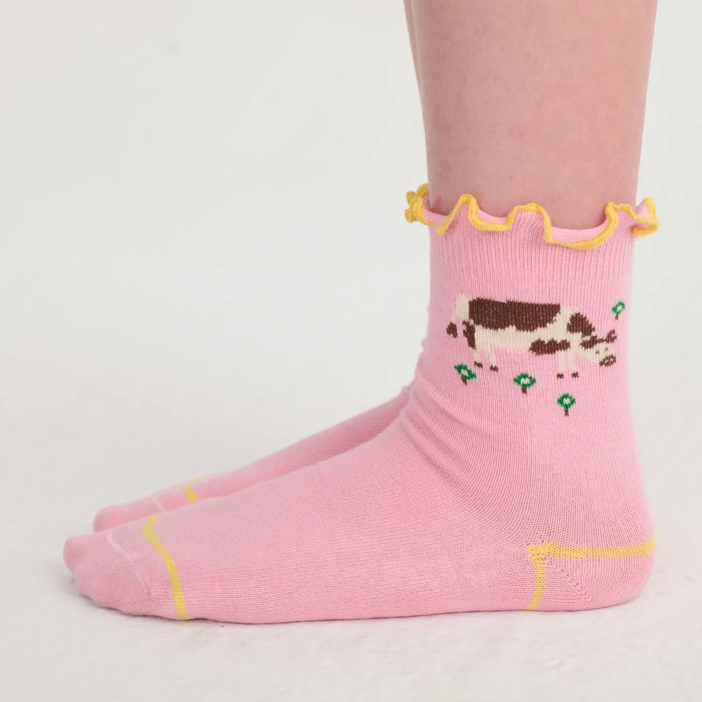 Farm Adventure ruffled short socks