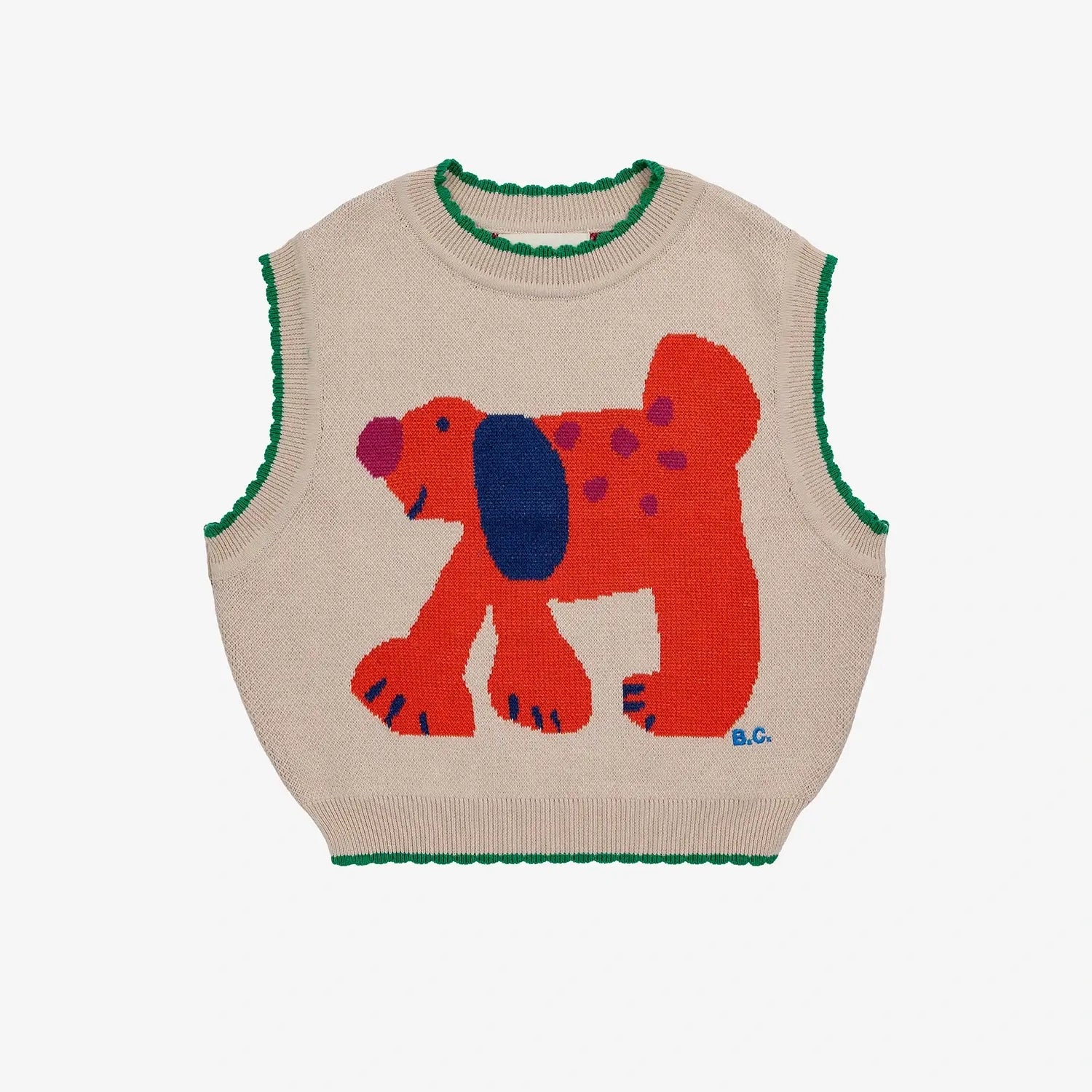 Fairy Dog jacquard knitted vest