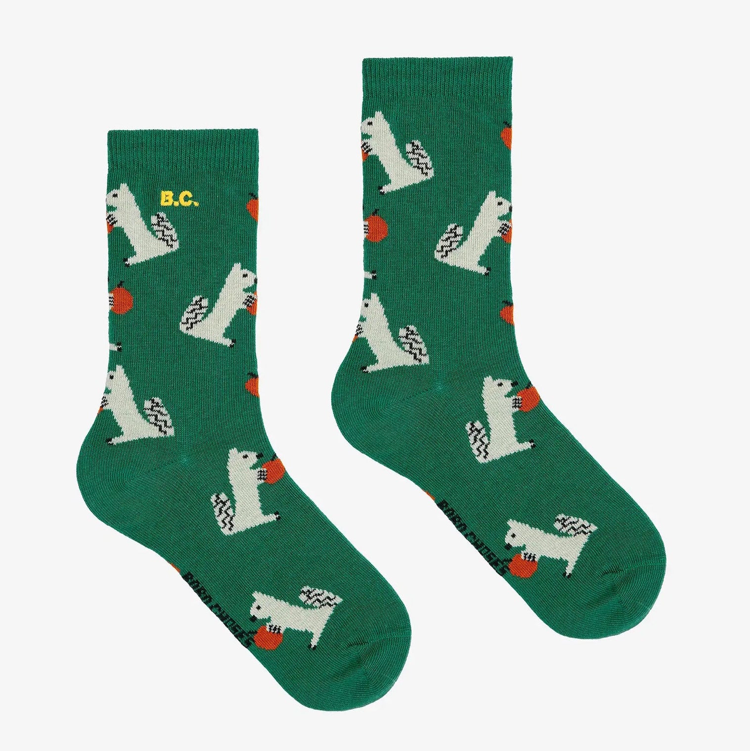 Hungry Squirrel all over long socks