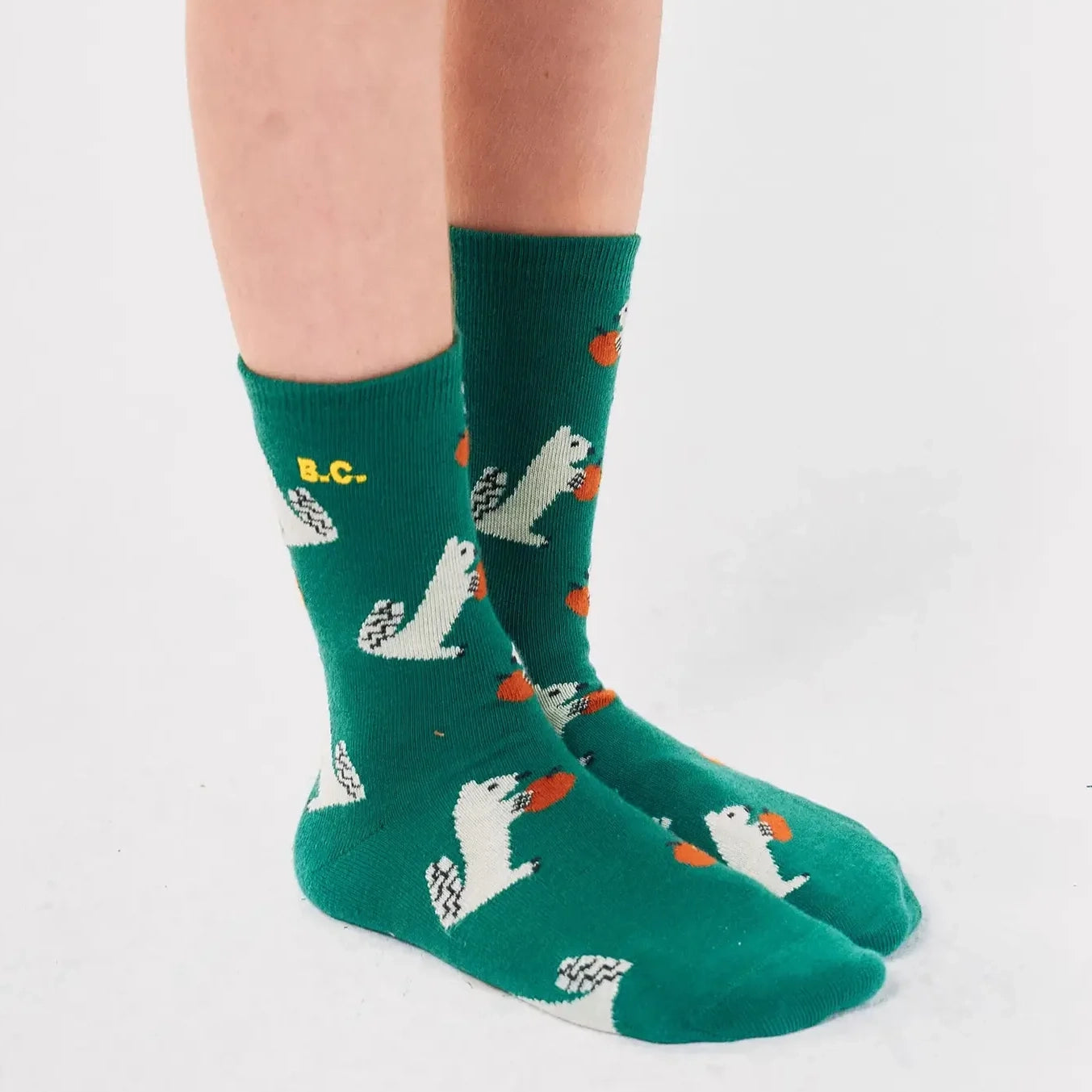 Hungry Squirrel all over long socks