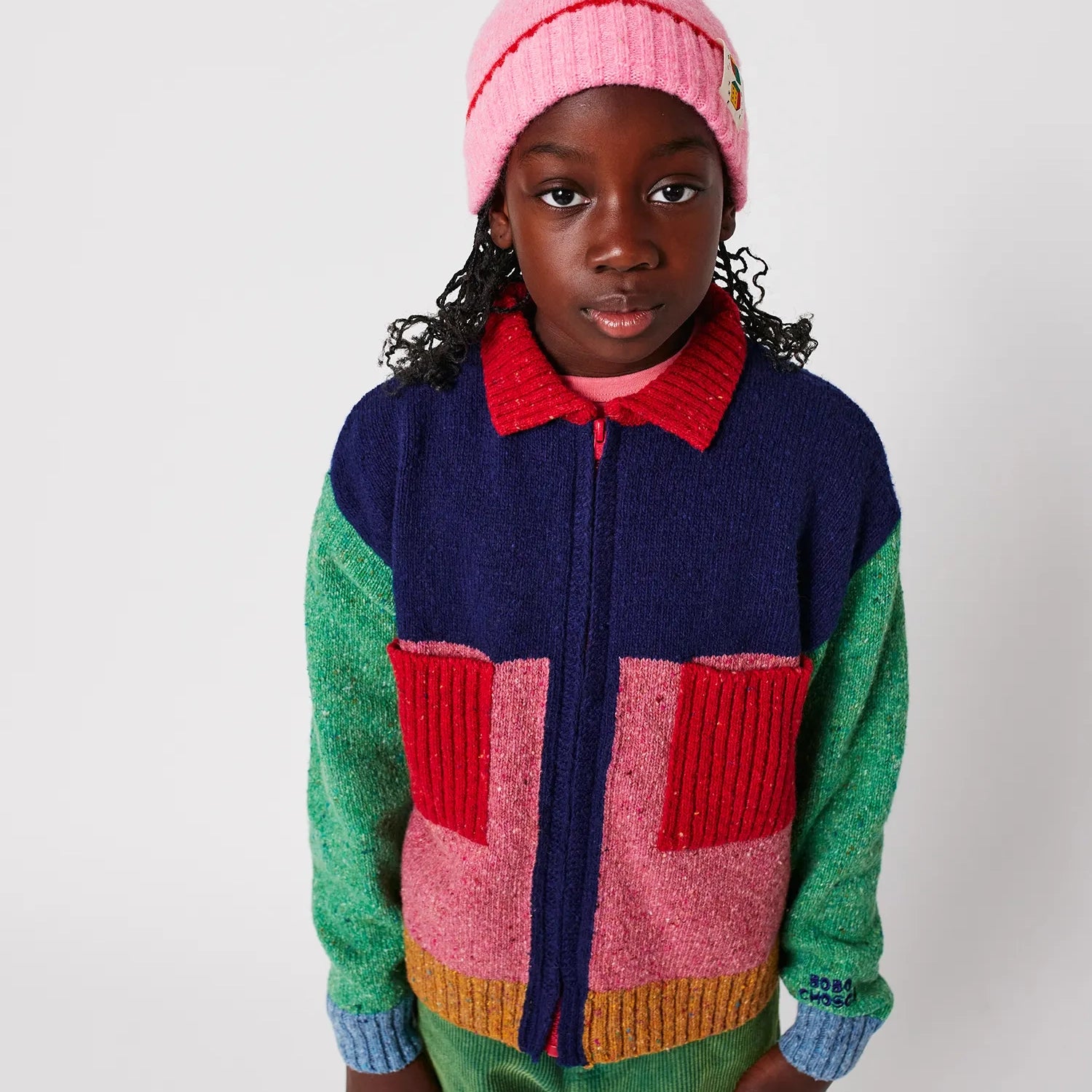 Bobo Choses Color Block cardigan