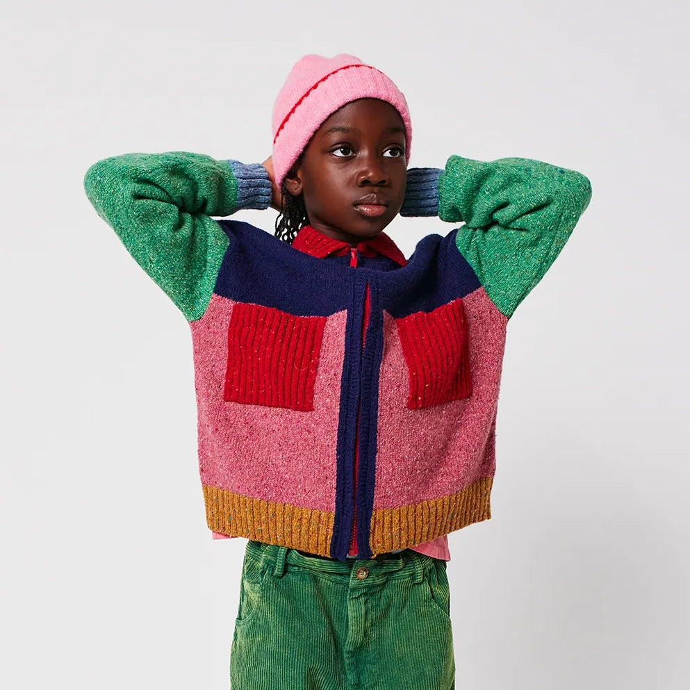 Bobo Choses Color Block cardigan