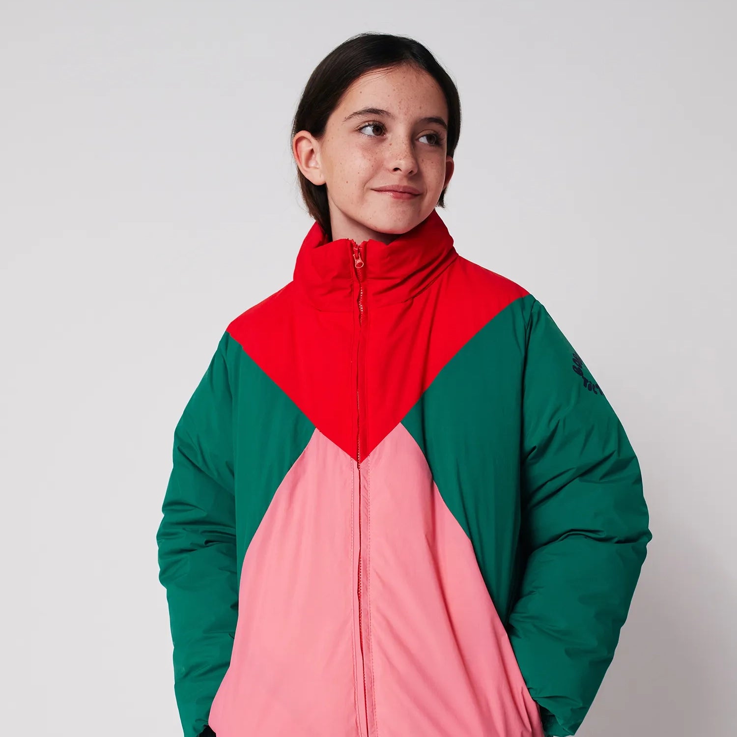 Tic Tac Toe color block anorak