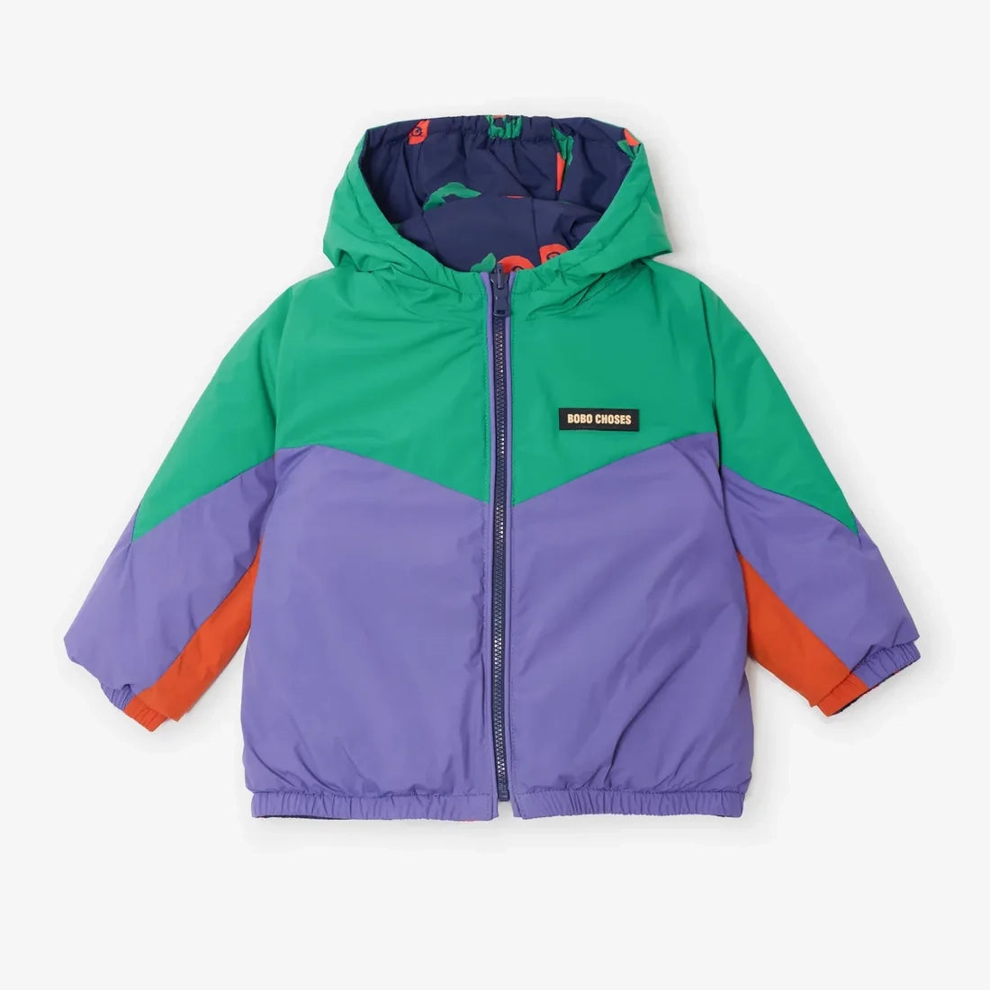 Stamp Bloom all over reversible anorak
