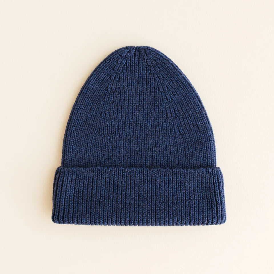 Merino BEANIE - Navy blue