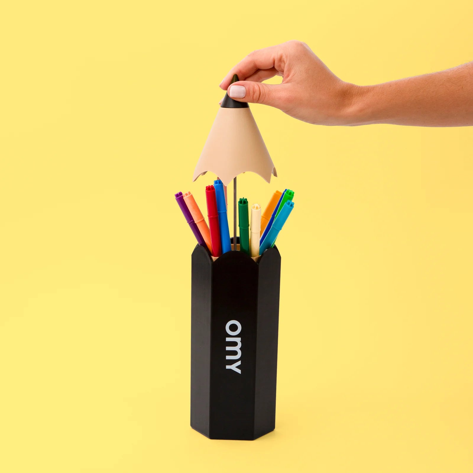 PENCIL BOX BLACK - Giant pencil holder