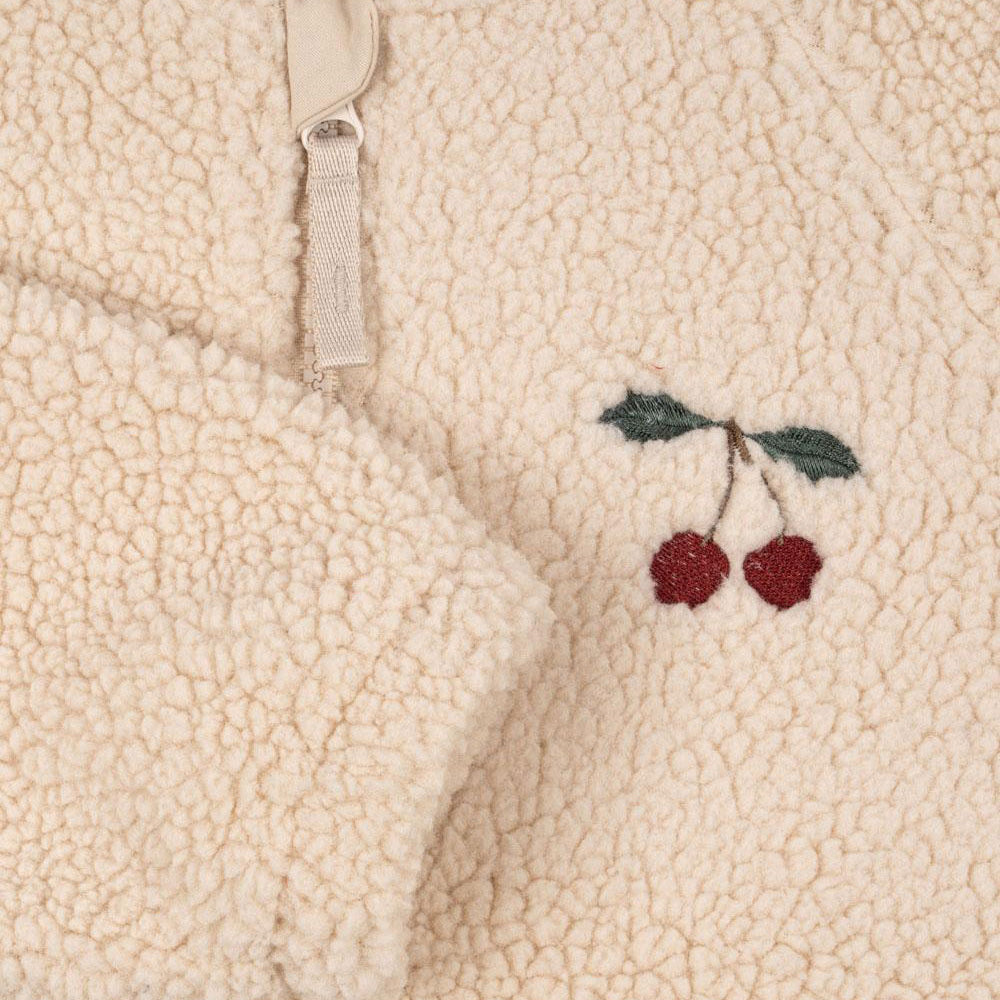 JAZZ TEDDY BOMBER JACKET - SAND DOLLAR