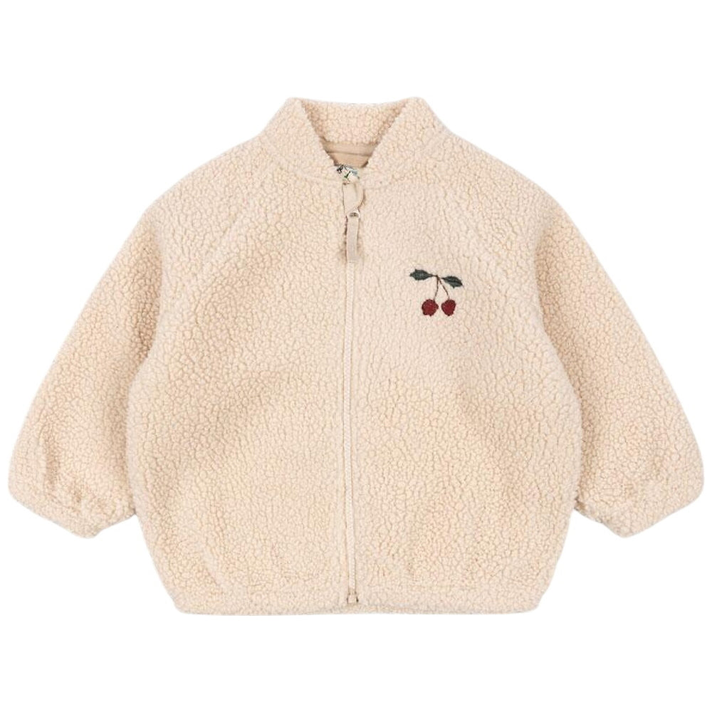 JAZZ TEDDY BOMBER JACKET - SAND DOLLAR