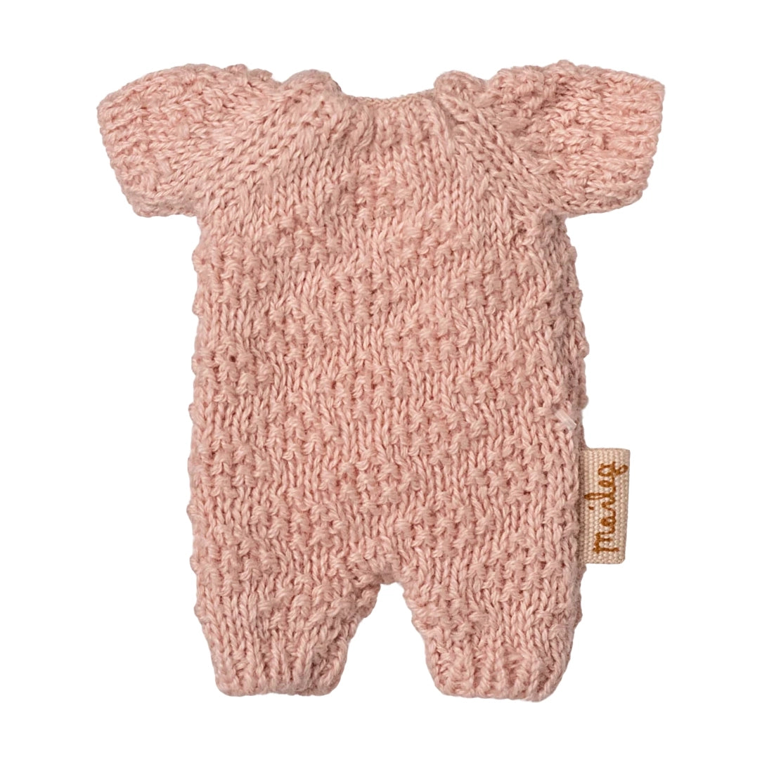 Knitted suit, Micro Rabbit - Rose