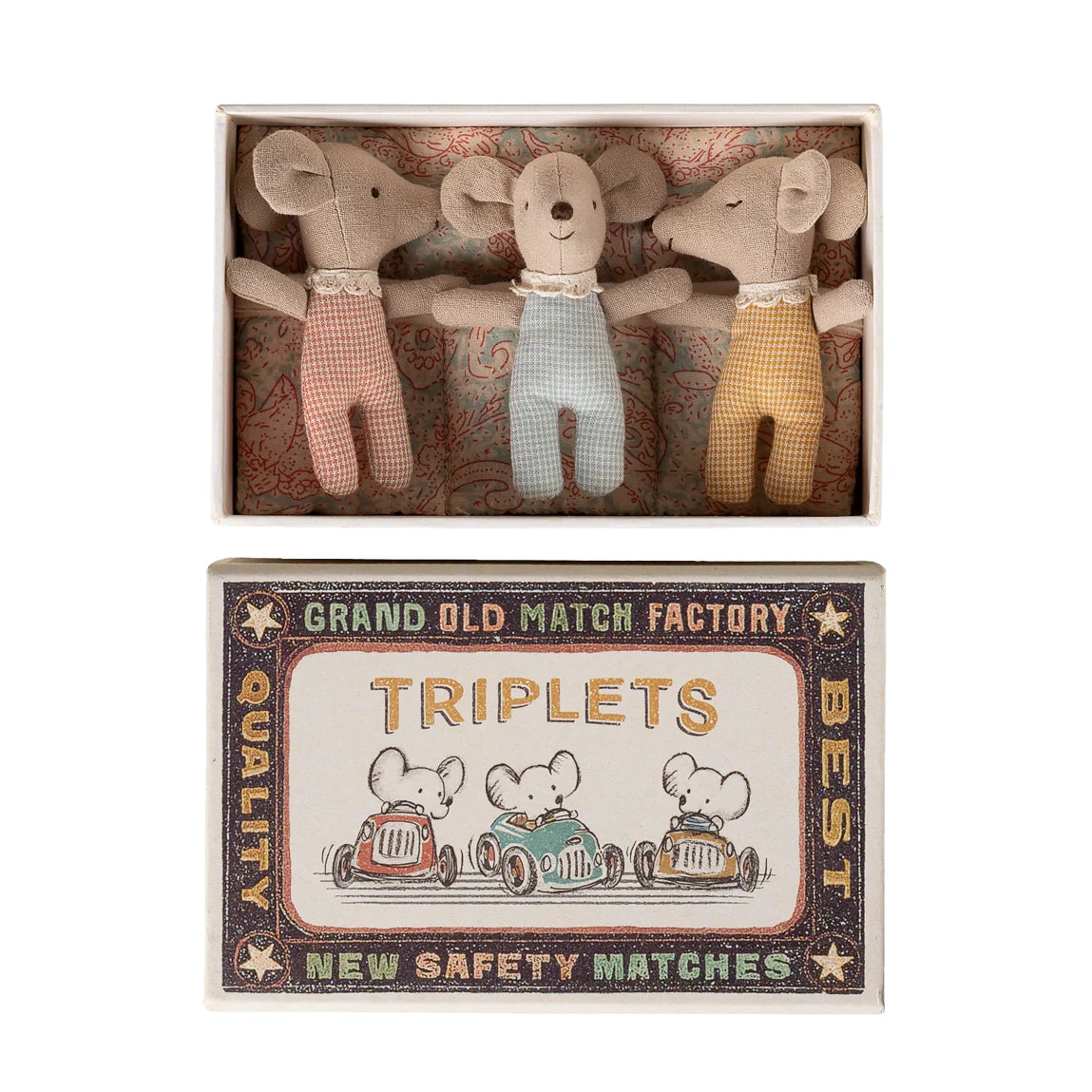 Triplets, Baby mice in matchbox - Checker