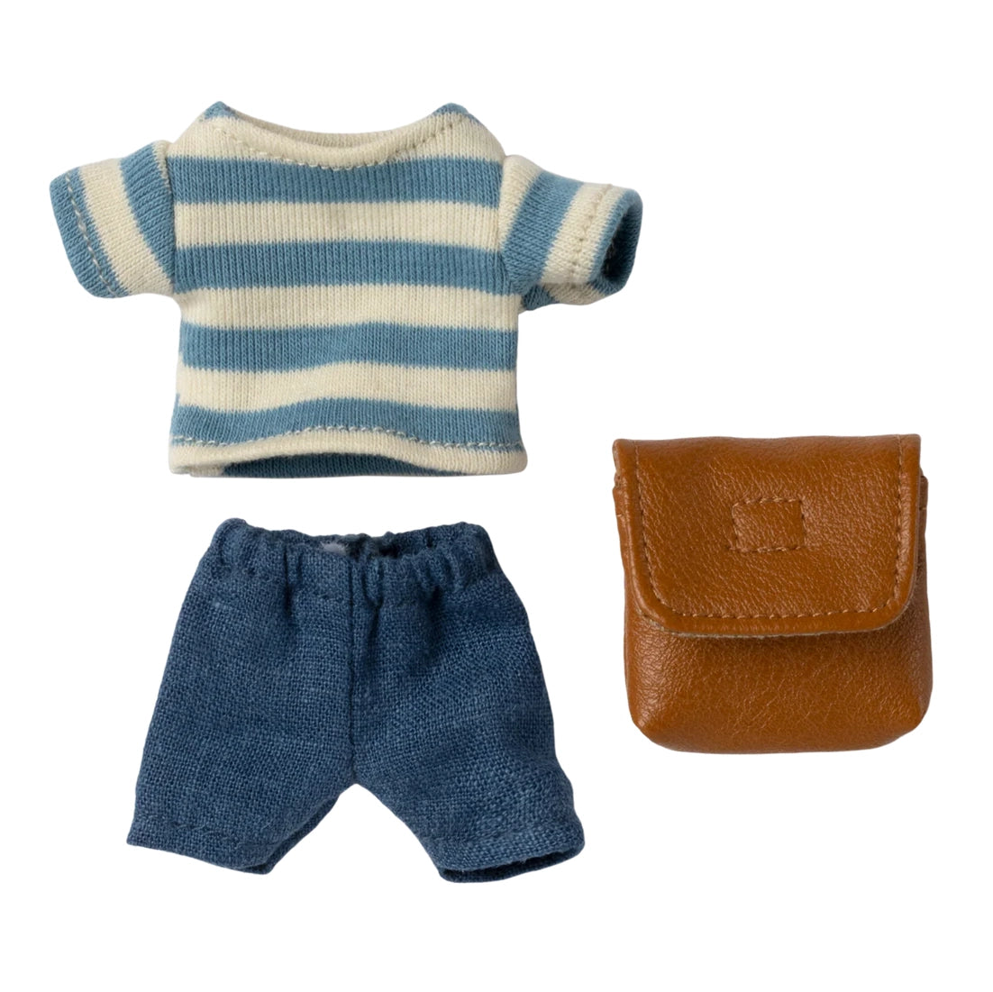 Clothes and bag, Big brother mouse - Brown