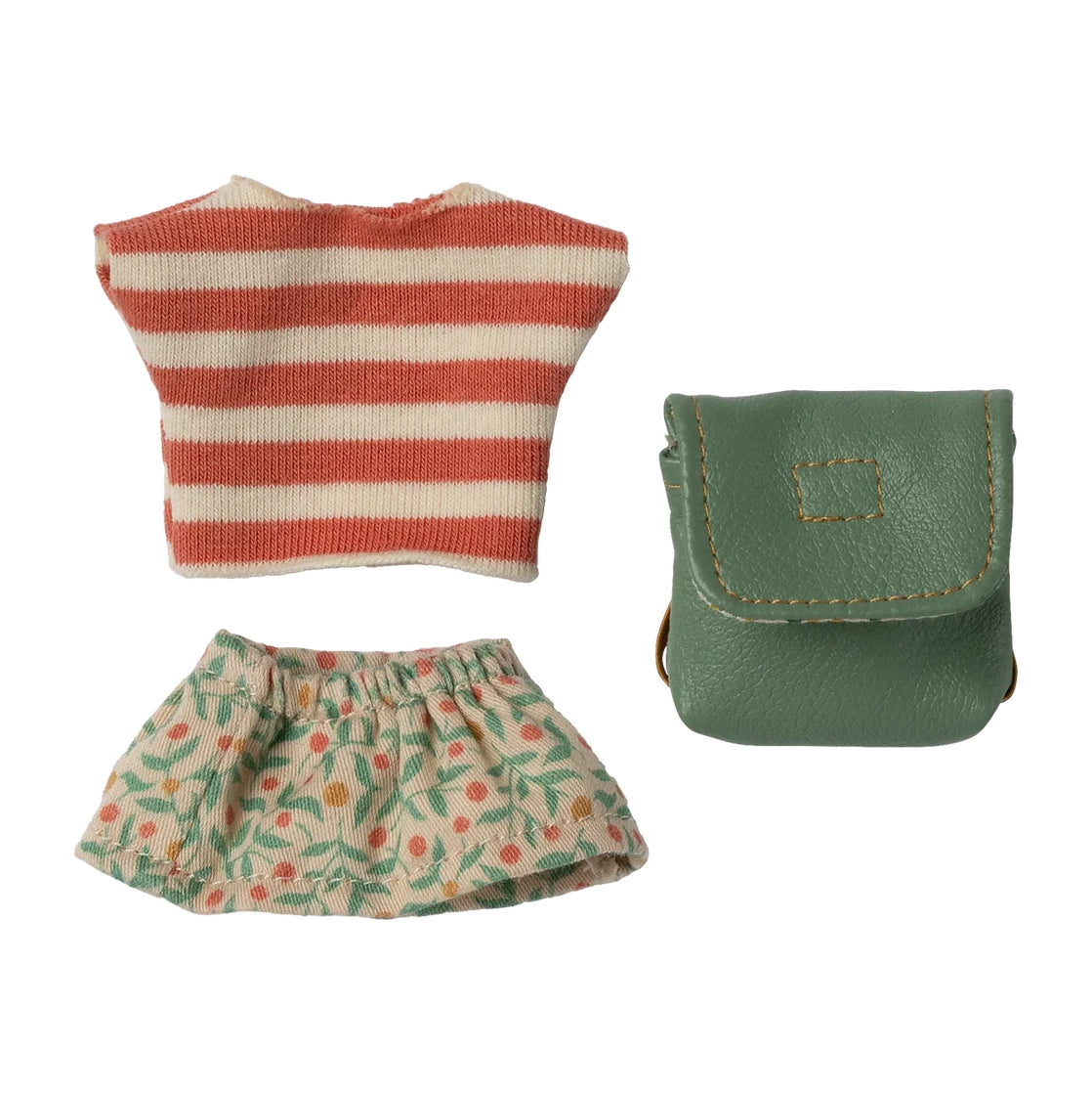 Clothes and bag, Big sister mouse - Green
