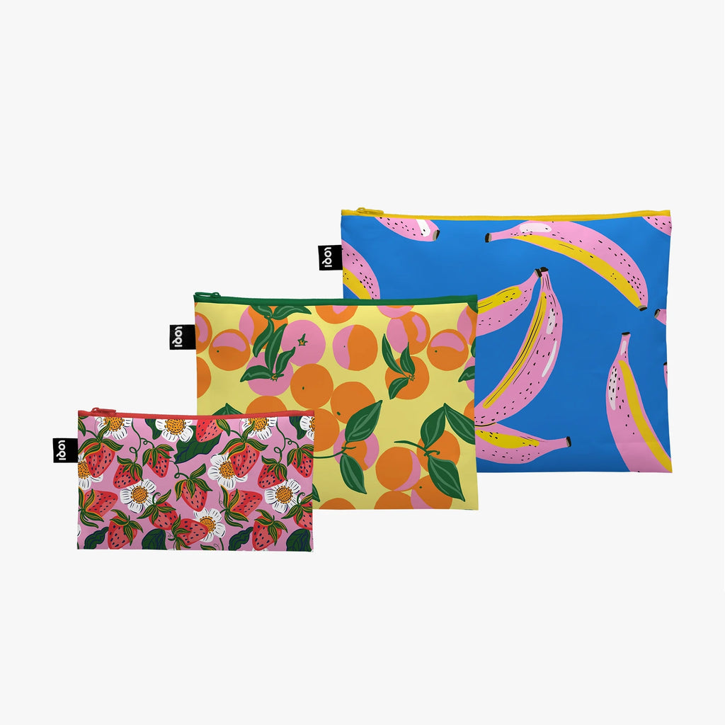 TARA REED Fruit Party Recycled Zip Pockets