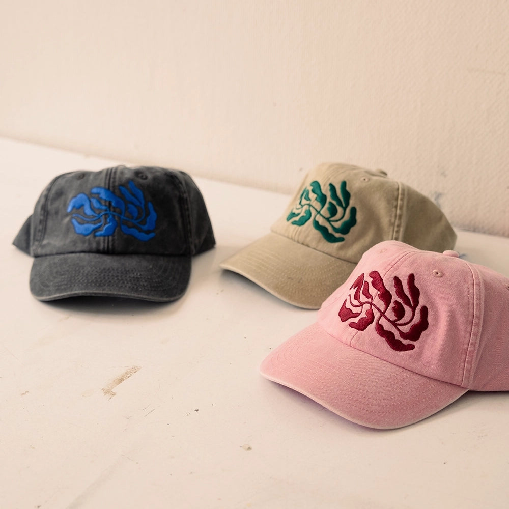 WASHED LEAVES CAP (Available in 3 colors)