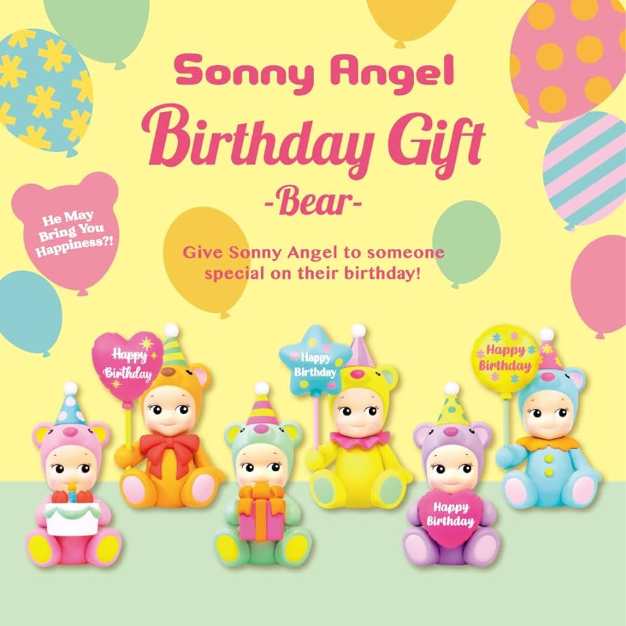 Sonny Angel Serie Birthday Gift Bear(Blindbox)