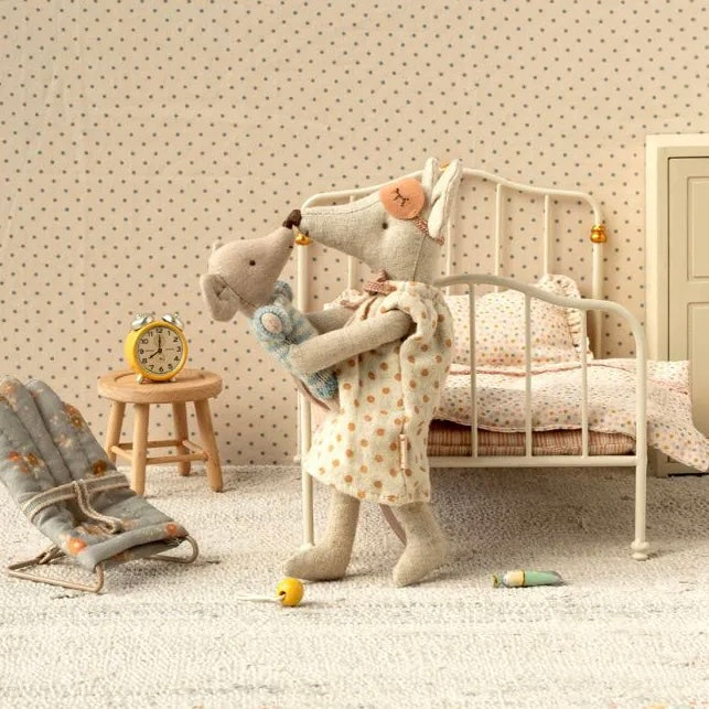 Bed, Miniature - Cream