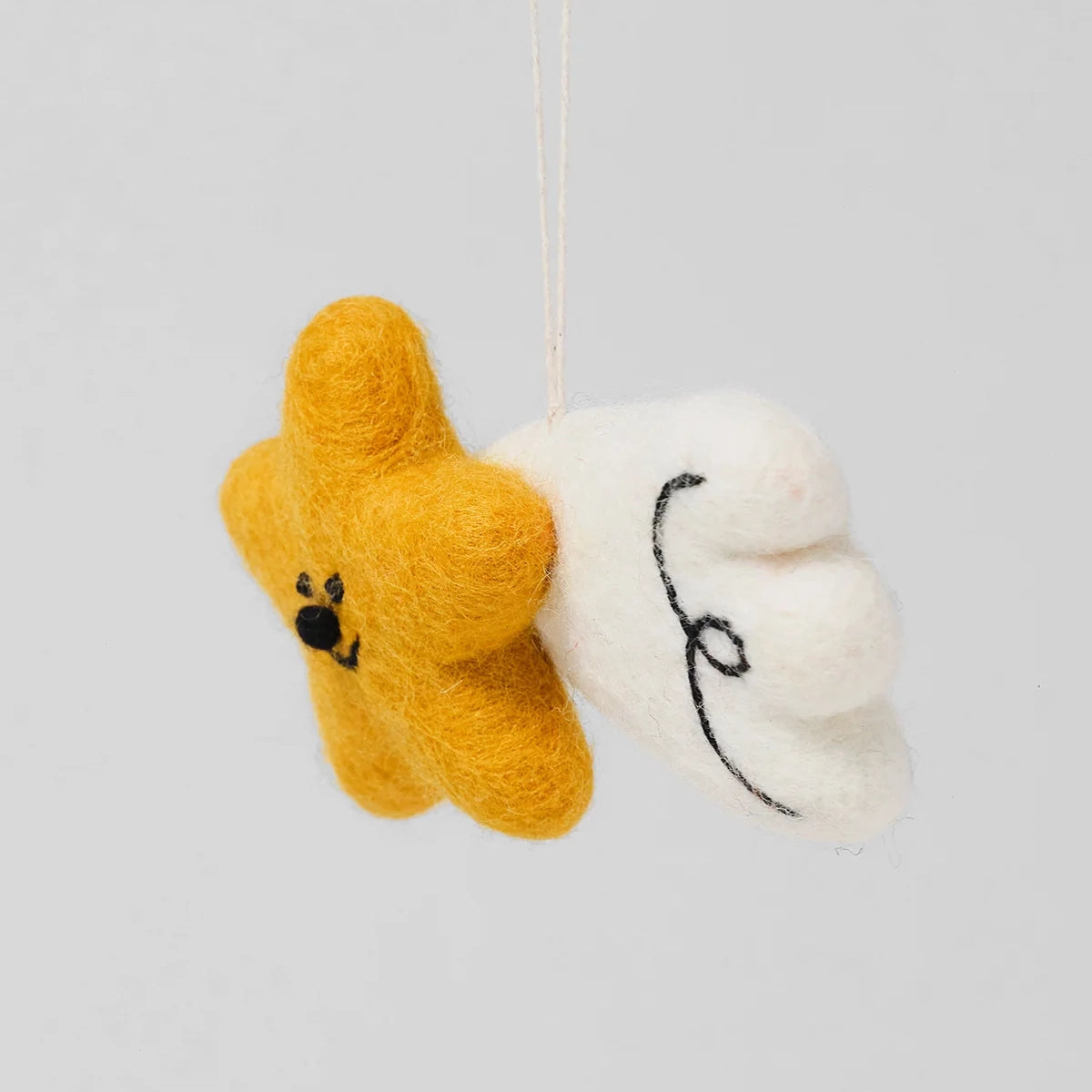 Shooting Star Hanging Felt Ornament