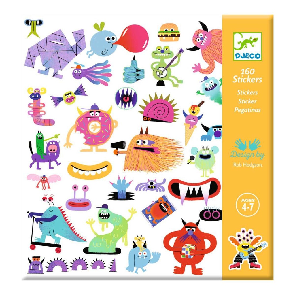 Autocollant sticker Monster x10