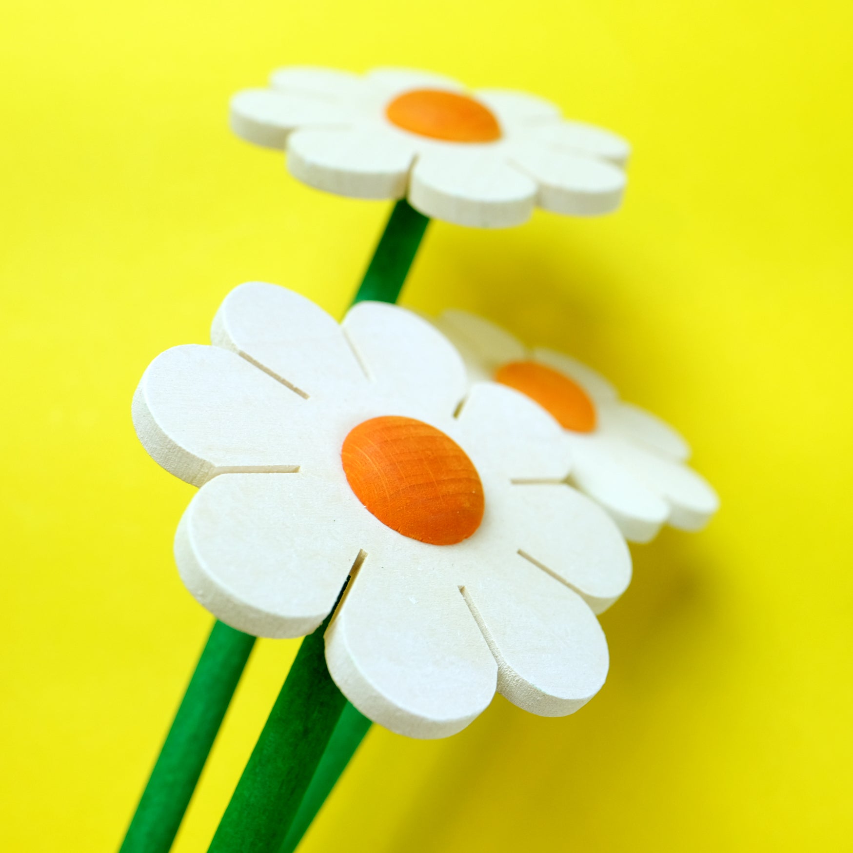White wooden flower