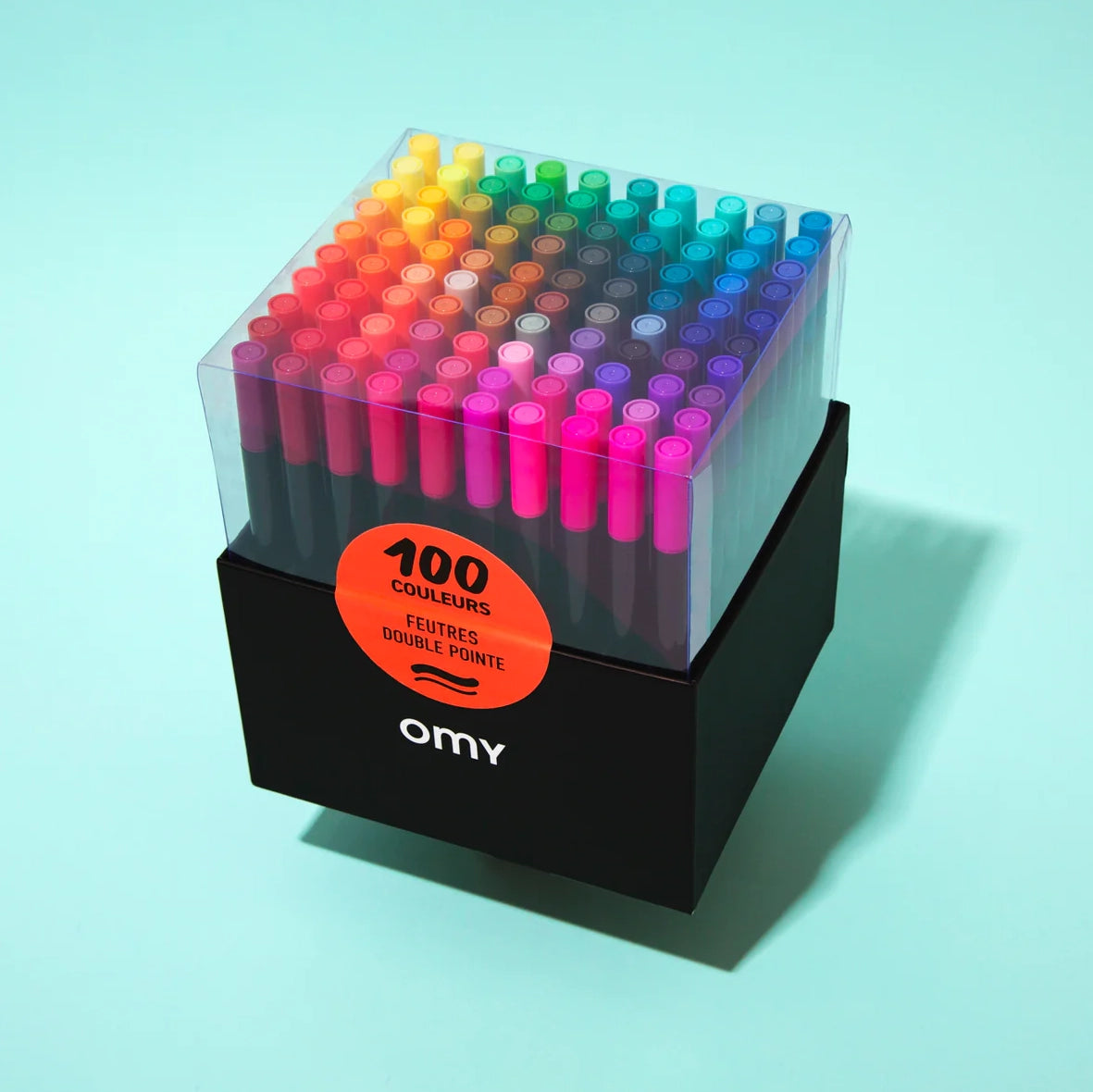 Box 100 colors Markers