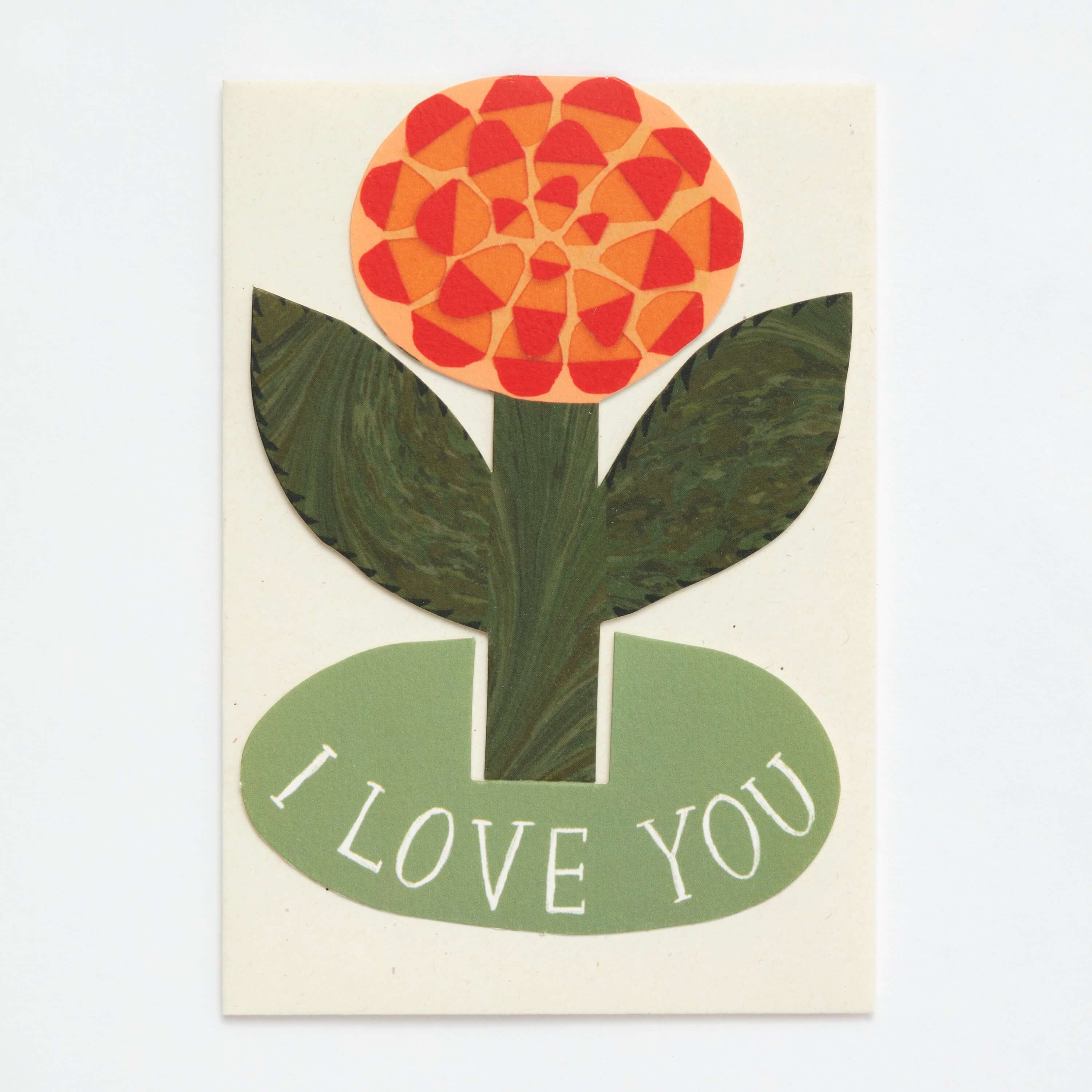 I Love You Rose Stand-Up Card