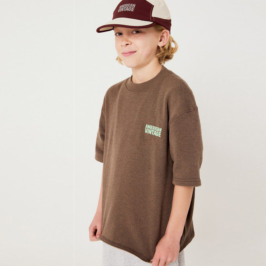 Kids' sweatshirt Evona - OVERDYED BROWN
