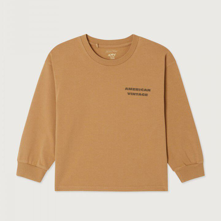 KID'S T-SHIRT FIZVALLEY - VINTAGE PEANUT BUTTER