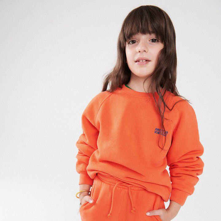 KID'S SWEATSHIRT IZUBIRD - FLUORESCENT FIRE