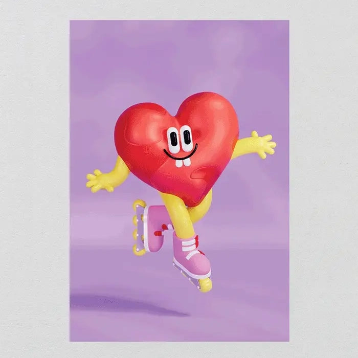 Heart Kids Sticker Card