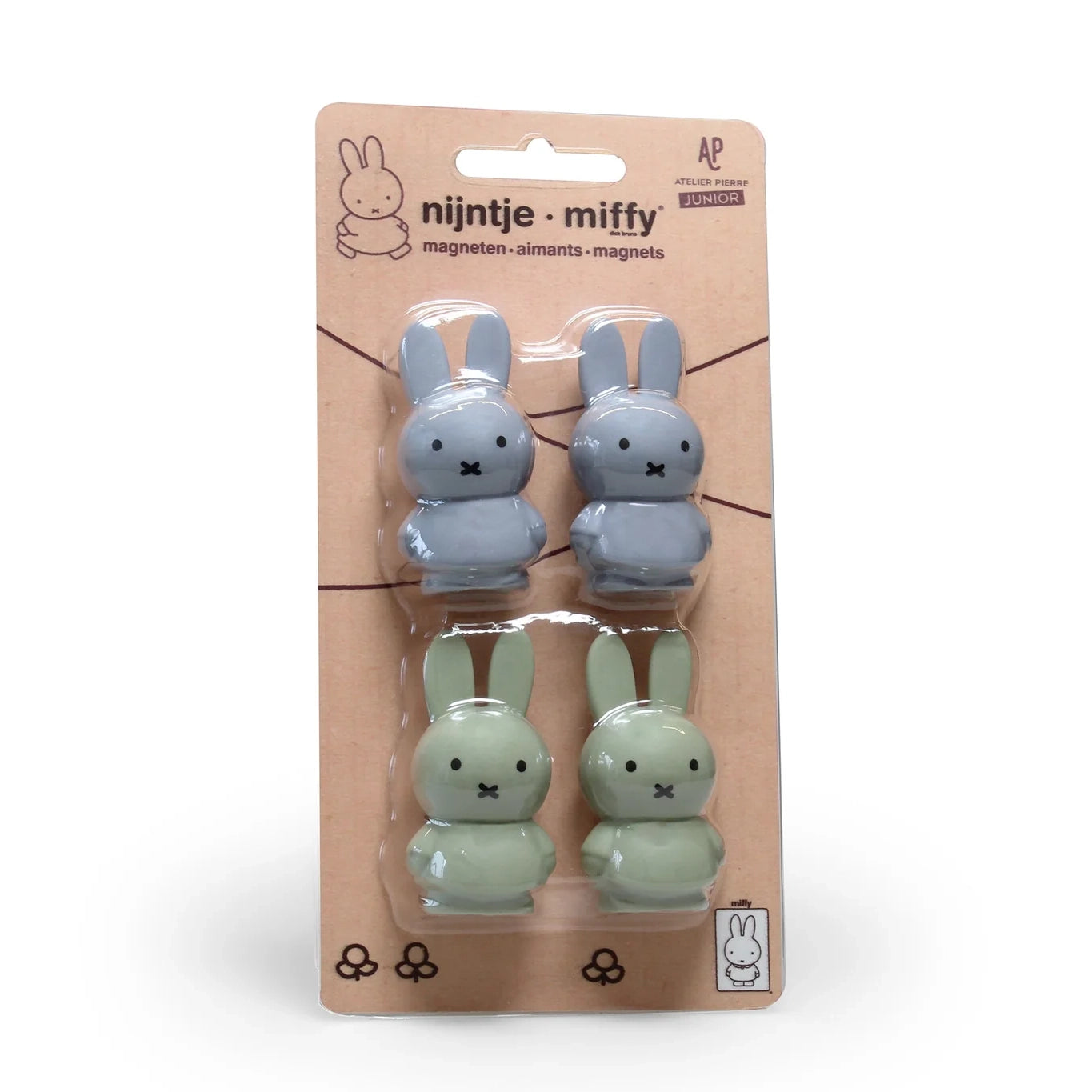 Miffy Magnet SILVER BLUE & EUCALYPTUS (Set of 4)