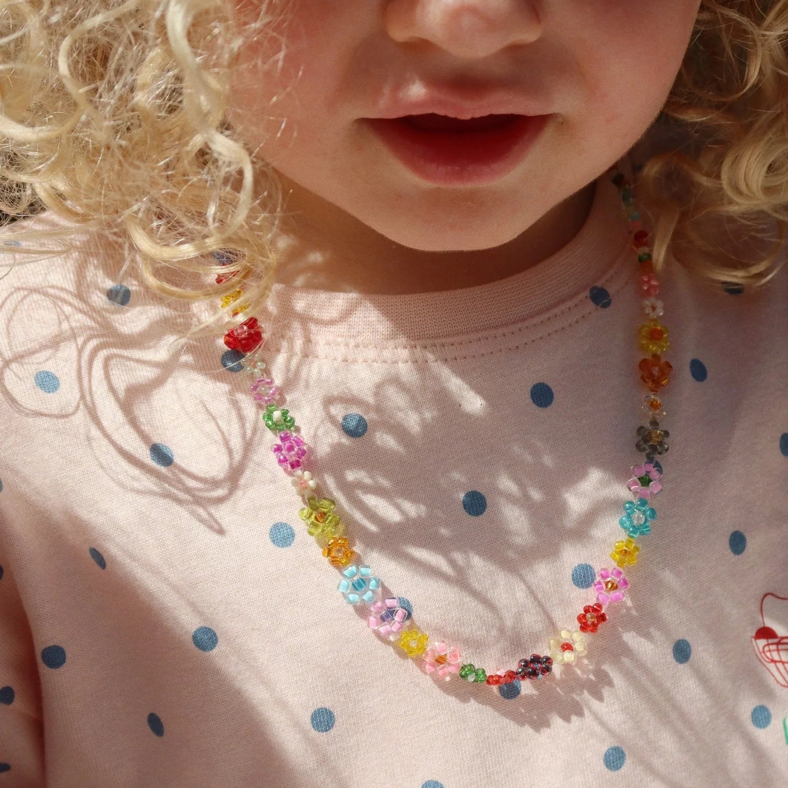 FLOWER FIELD NECKLACE AND BRACELET SET