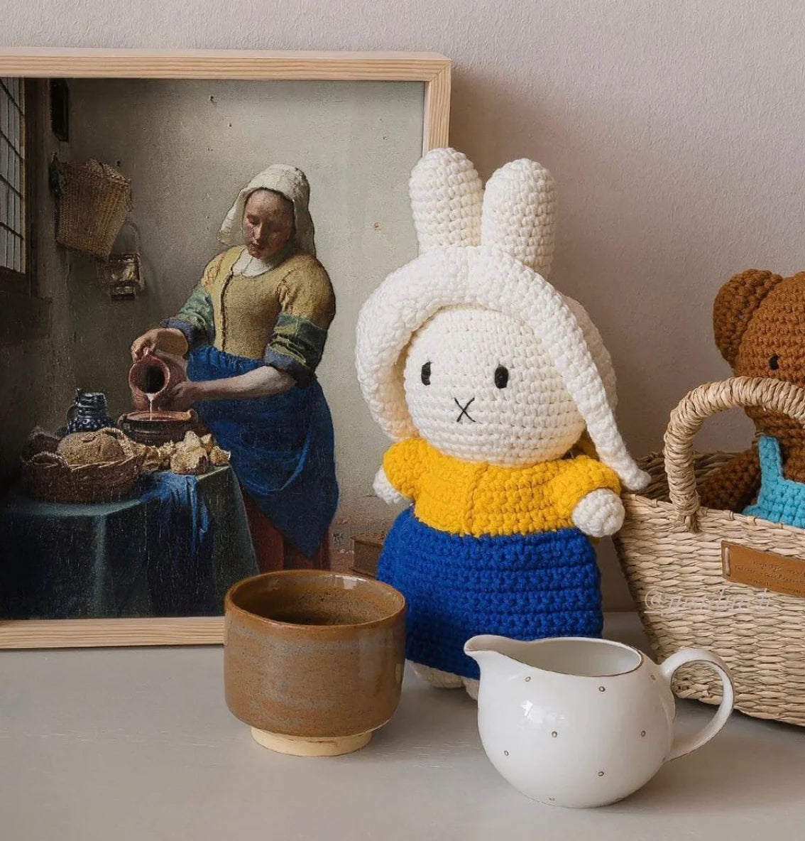 Handmade Miffy - Milkmaid by Vermeer